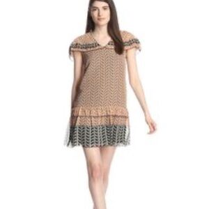 Anna Sui 100% Silk Sleeveless Dress